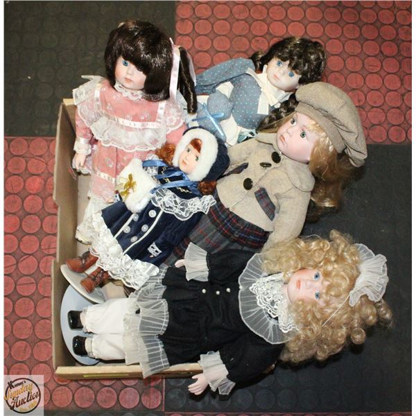 PORCELAIN DOLL COLLECTION (ALL DIFFERENT,