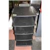 Image 1 : 5 TIER BLACK SHELVING UNIT H-40" W-20" L-20"