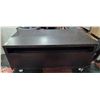 Image 1 : WOOD AND METAL TV/MEDIA STAND WITH 2