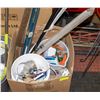 Image 1 : HOME IMPROVEMENT SUPPLIES BOX LOT ASSORTED