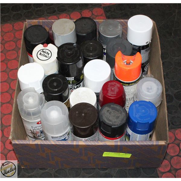 LARGE LOT OF UNUSED SPRAY PAINTS
