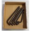 Image 1 : 6 BIG ALLEN KEYS 5/8" 1/2" 7/16" 5/8" 1/2" 3/8"