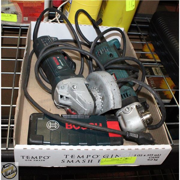 BOSCH GRINDER & OSCILATING TOOL