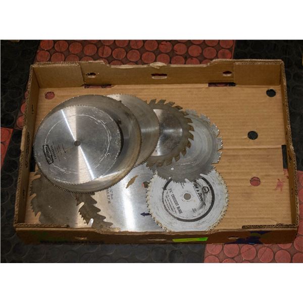 9 ASSORTED SAW BLADES