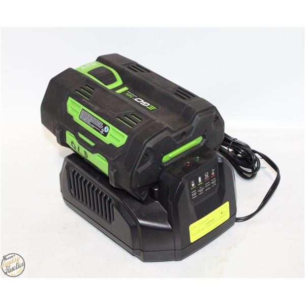 EGO 56V BATTERY WITH CHARGER