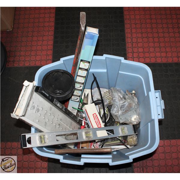 LARGE TOTE ASST GARAGE ITEMS