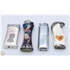 Image 1 : LOT OF 4 RISQUE & MORE BUTANE LIGHTERS