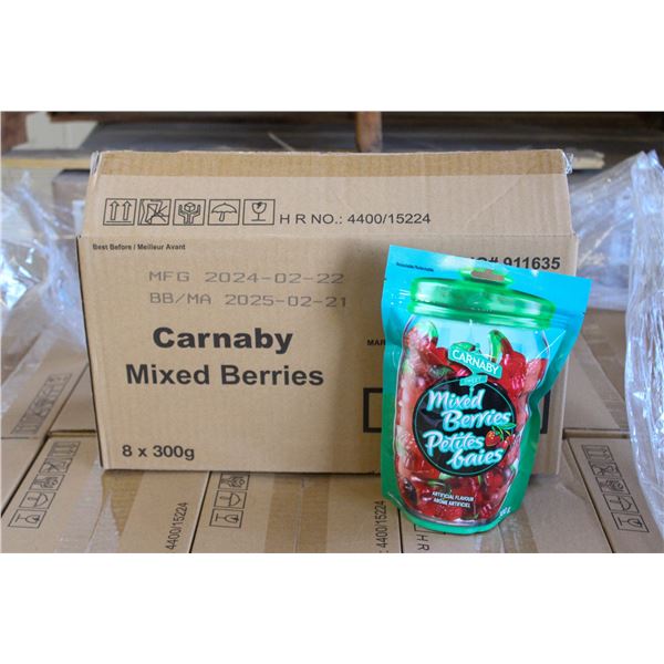 CASE OF 8 BAGS CARNABY MIXED BERRIES GUMMY