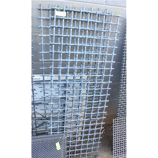 SET OF TWO 48" X 18" HIGH CARBON STEEL SCREENS