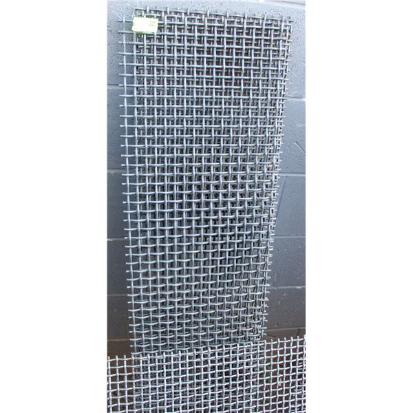 SET OF THREE 48" X 13" HIGH CARBON STEEL SCREENS