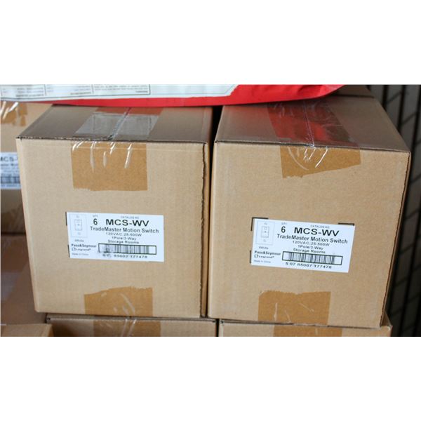 2 NEW CASES OF MOTION SENSORS - 6 PER CASE