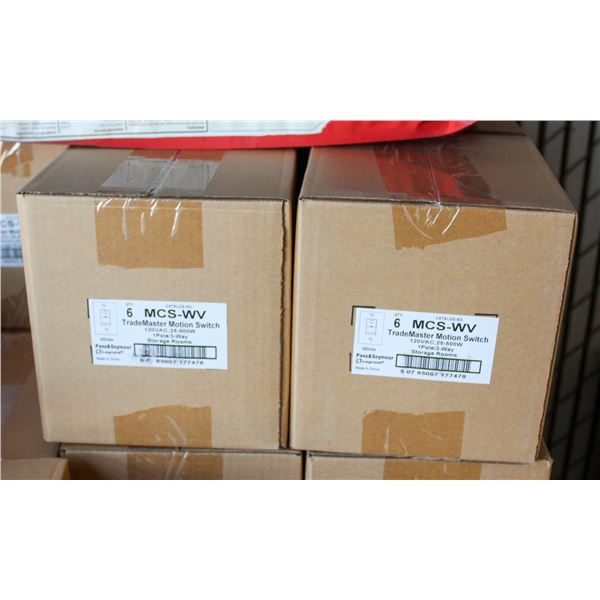 2 NEW CASES OF MOTION SENSORS - 6 PER CASE