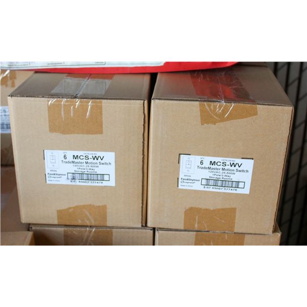 2 NEW CASES OF MOTION SENSORS - 6 PER CASE