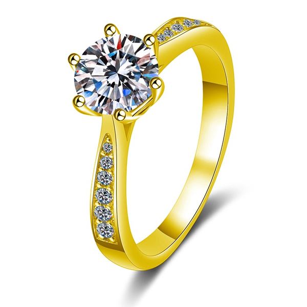 18KGP STAMPED 1 CT GRA CERTIFIED ROUND BRILLIANT