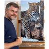 Image 1 : STEPHAN ALSAC ART: "Motswiri" - Original Leopard Painting