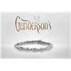 Image 1 : GUNDERSONS: Breathtaking Platinum Diamond Weave Bracelet