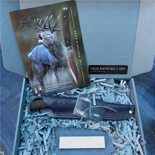 FLINT & FLAME: Field Knife No. 1 by World Renowned Hunter & Chef, Mike Robinson