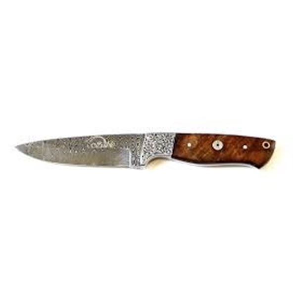 SABLE CUSTOM KNIVES: Damascus Fixed Blade Knife