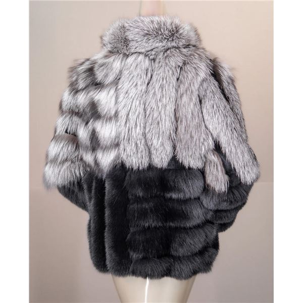 ALASKA FUR GALLERY: Chinchilla Rex Rabbit and Fox Jacket
