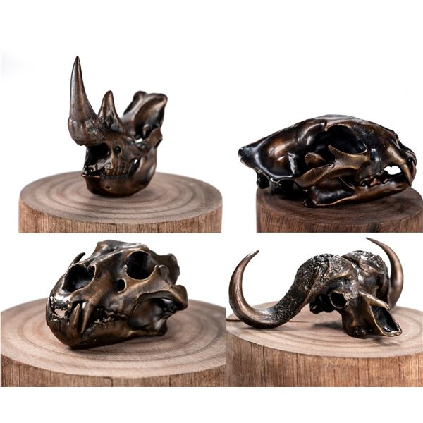 SKULLIES: Big 5 Bronze Skullies Set