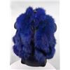 Image 1 : HOLLOWAY FURS: Ladies Electric Blue Fox Fur Vest