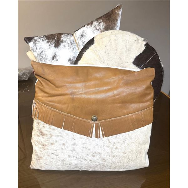 GRACE PULK: Cowhide Throw Pillows