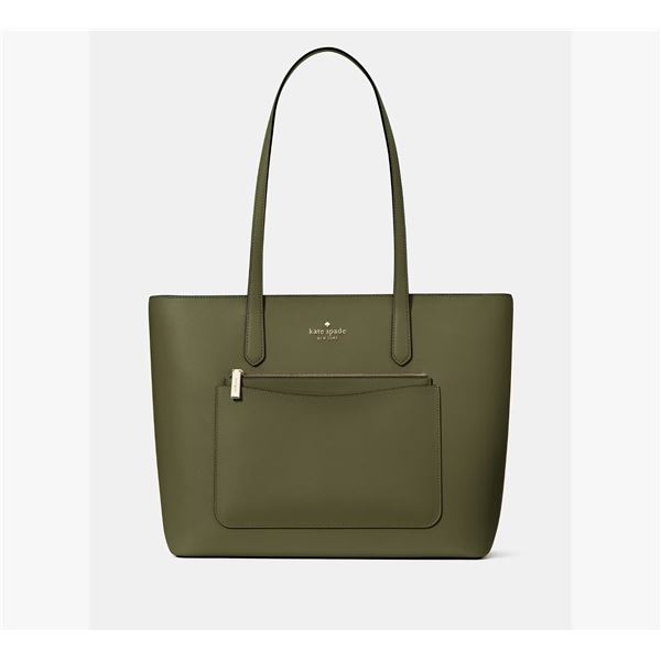 VIVIAN LEOPOLD: Kate Spade Staci Saffiano Tote with Matching Zip Pouch