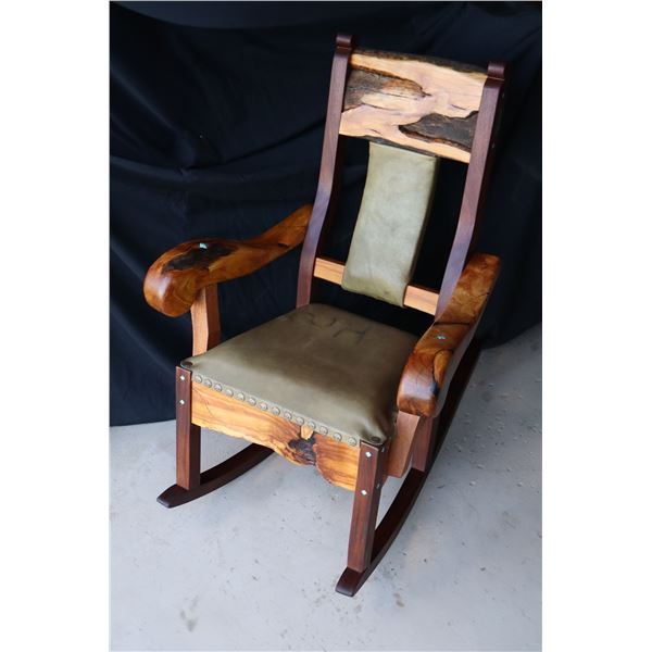 (NEW!) ANDY SANCHEZ: Handcrafted Western Spirit Rocking Chair