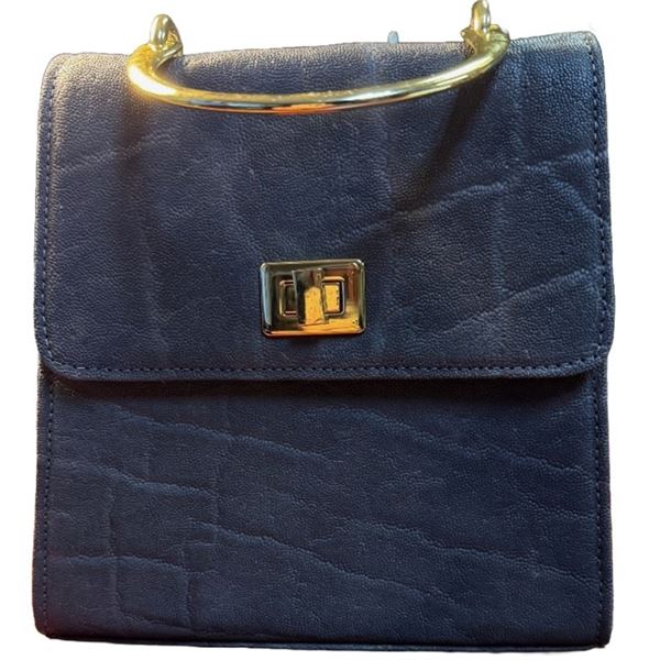 FEDHA NYUKI: Fedha Nyuki Round Handle Elephant Hide Handbag