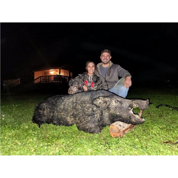 SISTERHOOD OUTDOORS / WOODS-N-WATER: 2-Day/2-Night Semi-Guided Wild Hog Hunt for Two in Georgia