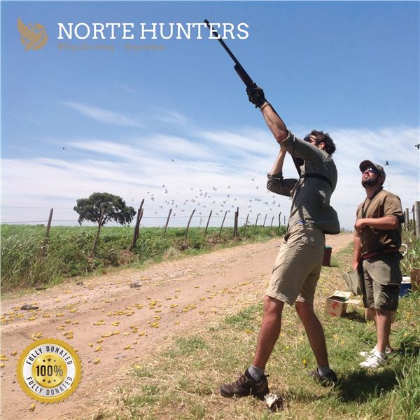 3-DAY/3-NIGHT DOVE HUNT IN ARGENTINA FOR 4 HUNTERS