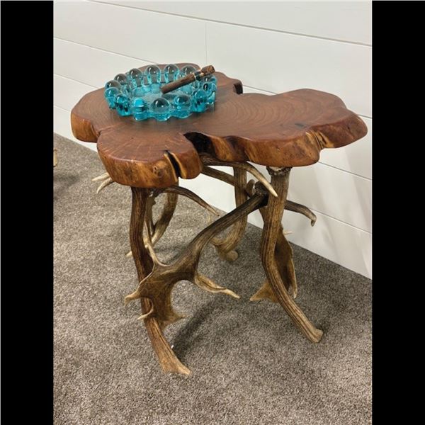 ELK & FALLOW DEER ANTLER CIGAR TABLE