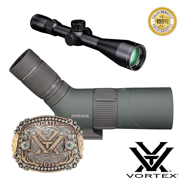 VORTEX RAZOR HD LHT 3-15X42 RIFLESCOPE & VORTEX RAZOR HD 13-39X56 ANGLED SPOTTING SCOPE