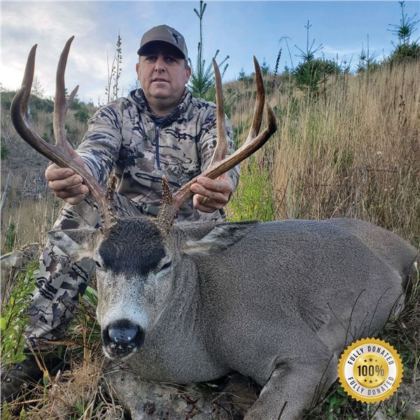 5- DAY COLUMBIA BLACK TAIL DEER & COASTAL BLACK BEAR HUNT FOR 1 HUNTER