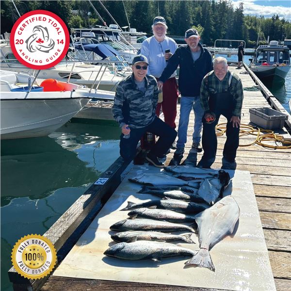 3-NIGHT/2-DAY HALIBUT, SALMON, AND GROUND FISH TRIP IN PORT HARDY BC FOR 2 ANGLERS