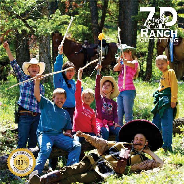 6 - NIGHT ALL-INCLUSIVE VACATION ON THE 7D RANCH IN WYOMING WILDERNESS FOR 2 PEOPLE
