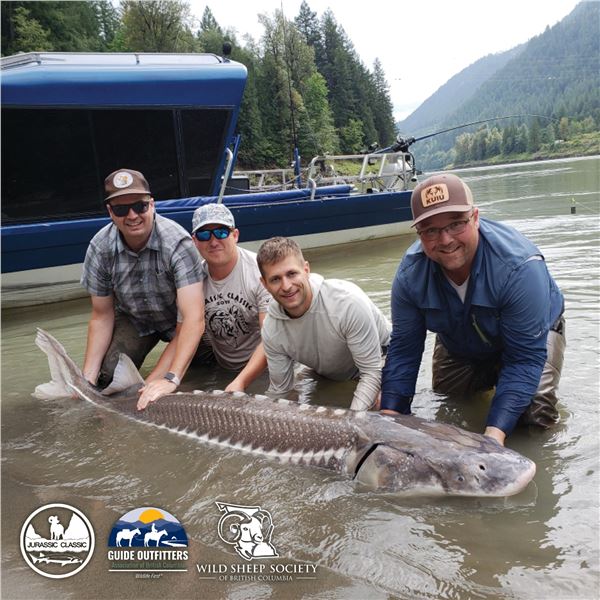 10th ANNUAL WILD SHEEP JURASSIC CLASSIC STURGEON FISHING EXPERIENCE 2-DAY TRIP FOR 2 ANGLERS