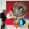 Image 1 : WORTH THE WEIGHT - ORIGINAL PAINTING BY TARA BANKS 6’X6’