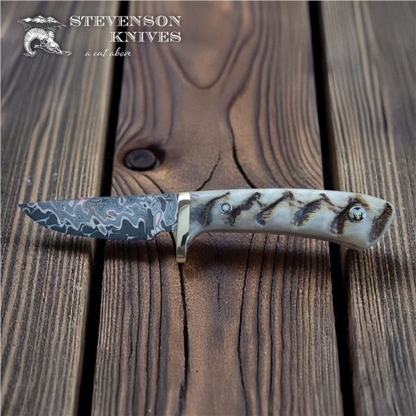 CUSTOM DEVILLE CUMIA BLADE W/SHEEP HORN HANDLE