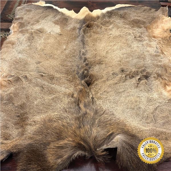 TANNED COW ELK HIDE