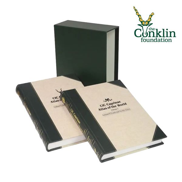 CIC CAPRINEA ATLAS OF THE WORLD 1ST EDITION 2 VOLUME HARD COVER BOOKS WITH SLIPCASE