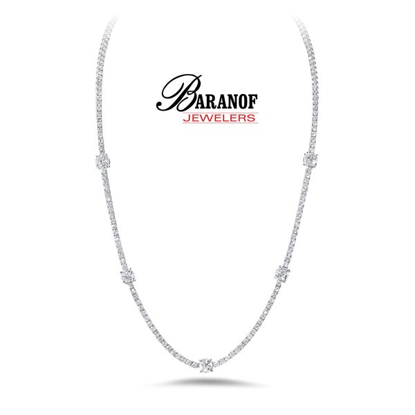NATURAL DIAMOND TENNIS NECKLACE