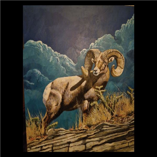 "THE BOSS" 20"x 30" OIL PAINTING - FRAMED