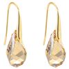 Image 2 : Swarovski Energic Pendant and Earrings -Brown, Gold-tone plated