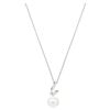 Image 2 : Swarovski Gabriella Drop Earrings and Pendant - White, Rhodium plated
