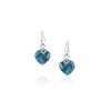 Image 3 : Montana Silversmiths - Women's Untamable Heart Of Stone Earrings and Necklace + a Collectible Cowboy
