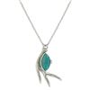 Image 2 : Montana Silversmiths - Women's Sterling Lane Crowns of Glory Turquoise Necklace and Earrings