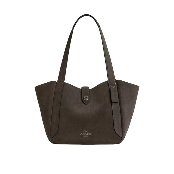 Coach  Hadley Turnlock Tote Bag(Suede) with Matching Wallet