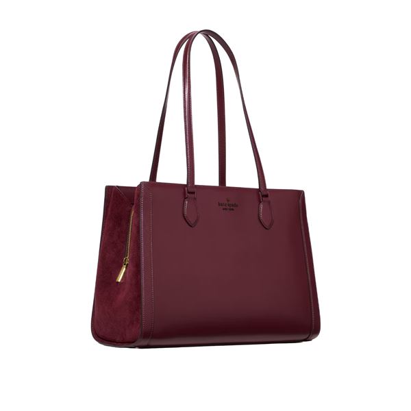 Kate Spade Madison Suede Large Laptop Tote and Lena Medium Bifold Wallet