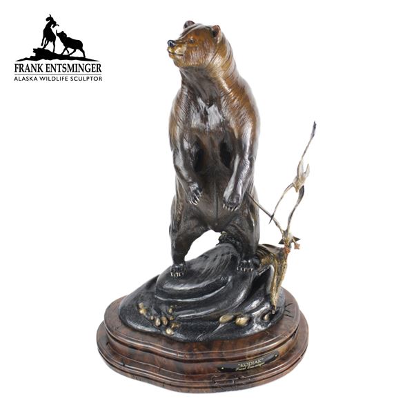 “KODIAK” AN ORIGINAL BRONZE 36 EDITION SIZE 18X12X8 AT 20 LBS.